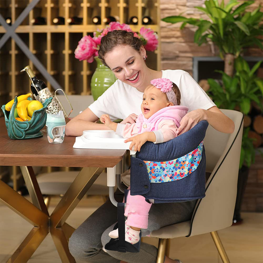 WaiNynyda baby footrest wipe-clean surface simplifies quick cleaning after meals.