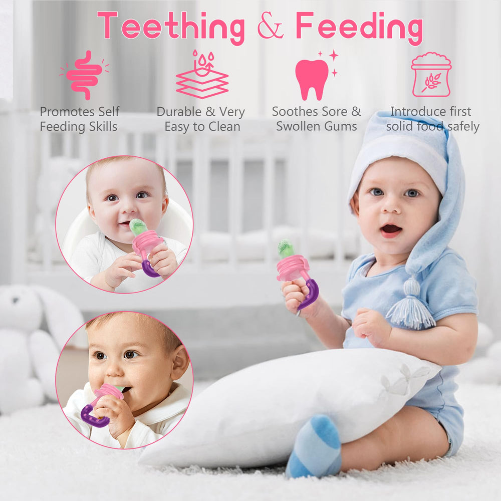 WAJIAYON pacifier clip keeps the feeder within reach and prevents loss.