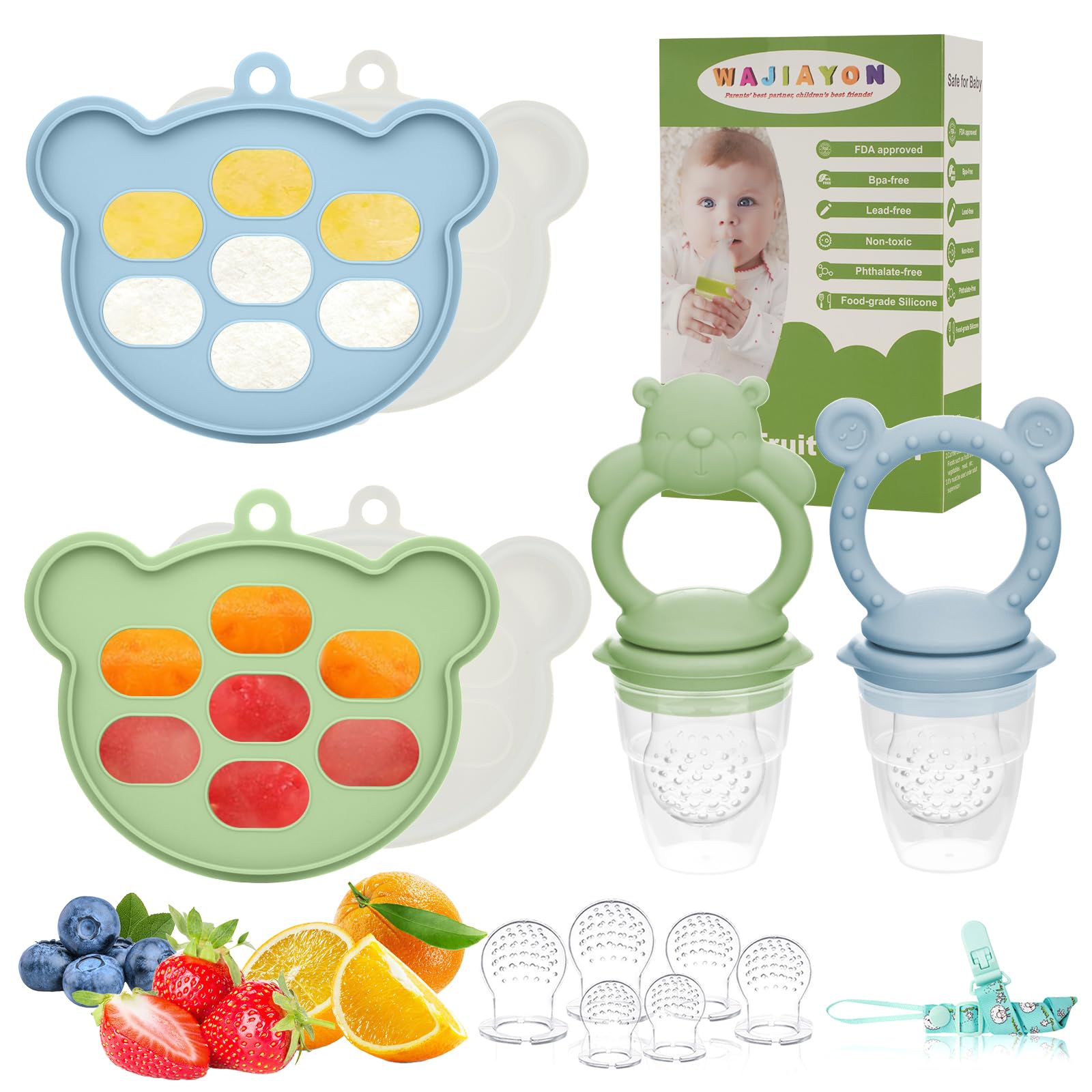 WAJIAYON baby breastmilk popsicle mold for easy frozen portions and soothing teething