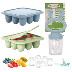 WAJIAYON breastmilk popsicle molds in green for safe frozen portions and teething relief