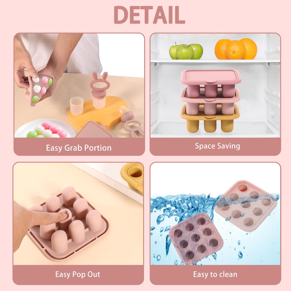 WAJIAYON silicone tray is dishwasher and boiling-water safe for quick sterilization.