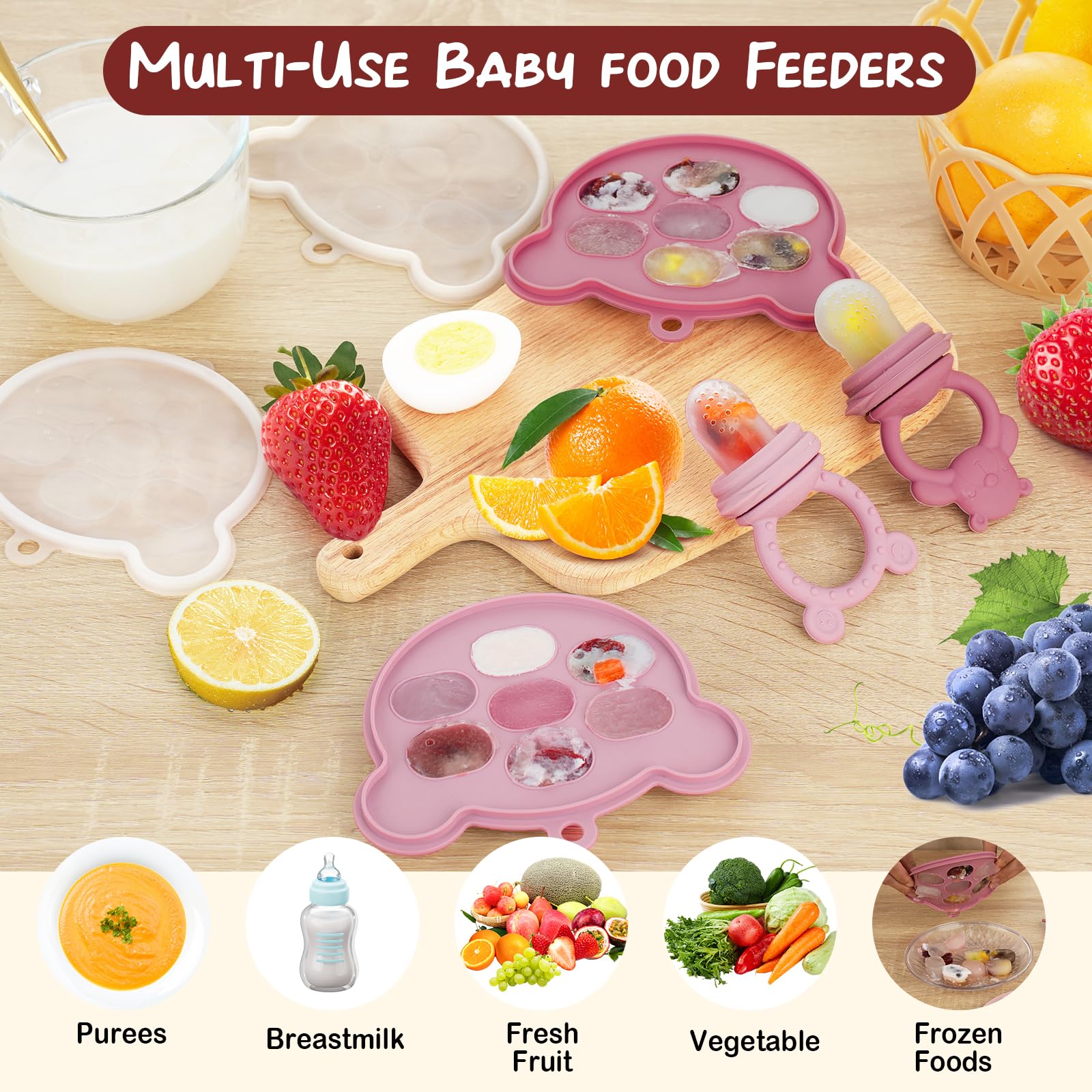 WAJIAYON food-grade silicone tray emphasizes BPA-free safety
