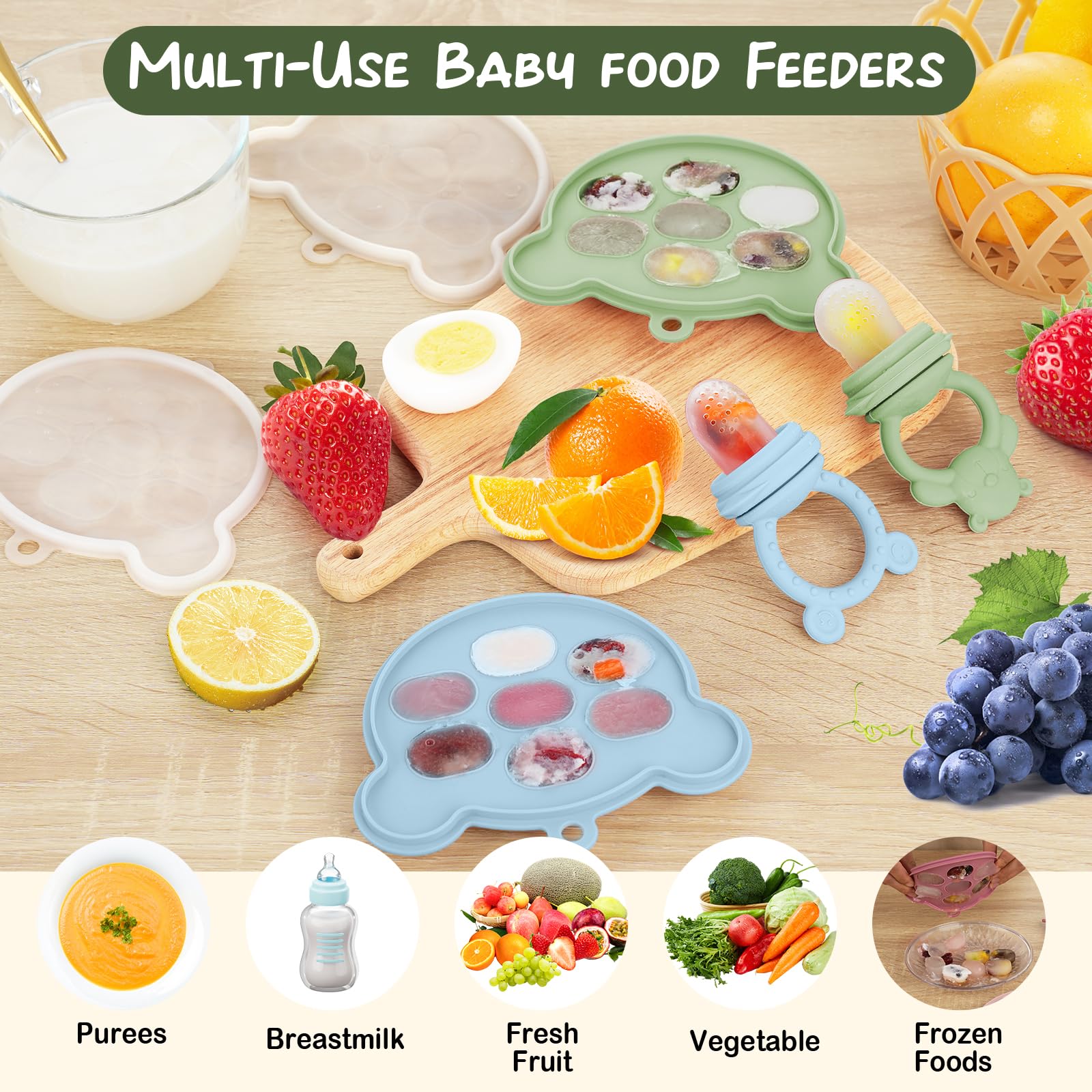 WAJIAYON freezer tray storage keeps portions organized for quick snacks