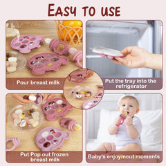 WAJIAYON silicone baby feeder in use for safe self-feeding