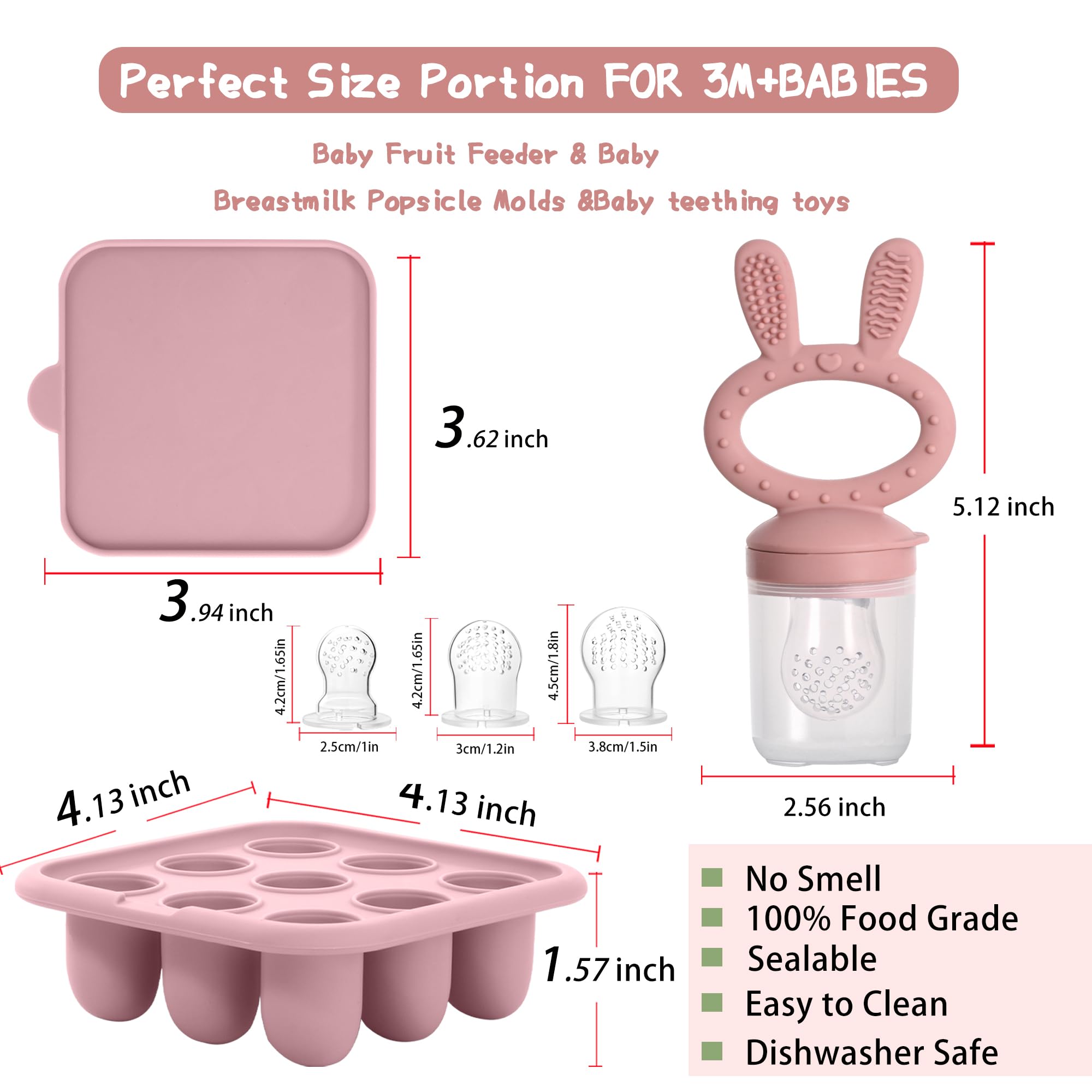 WAJIAYON silicone freezer tray stores purees neatly for quick meals.