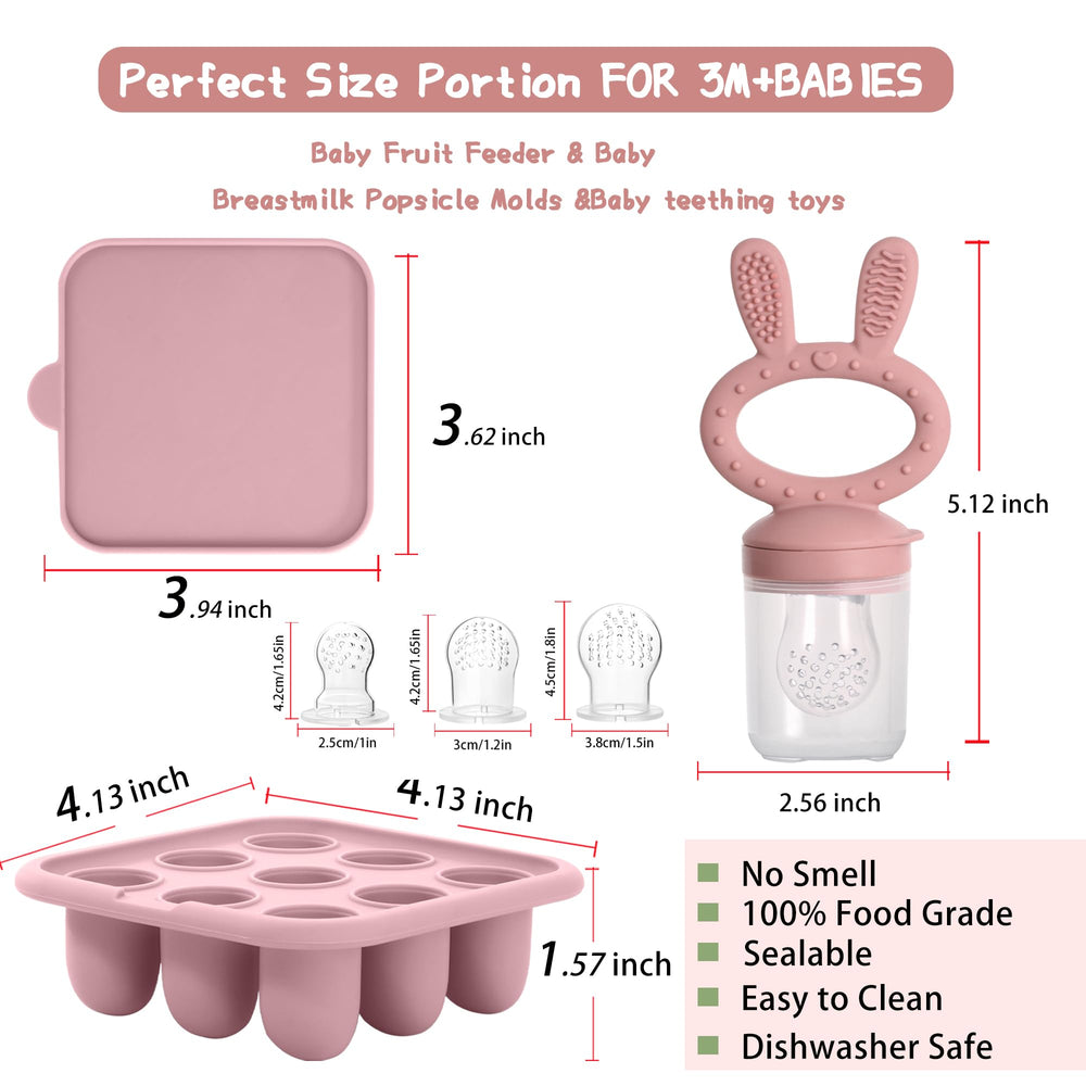 WAJIAYON silicone freezer tray stores purees neatly for quick meals.