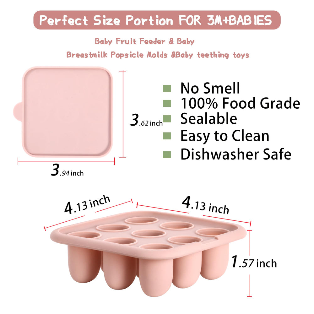 WAJIAYON popsicle mold close-up; non-toxic and freezer-safe for newborns.