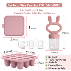 WAJIAYON silicone teether tray with soft texture for soothing gums