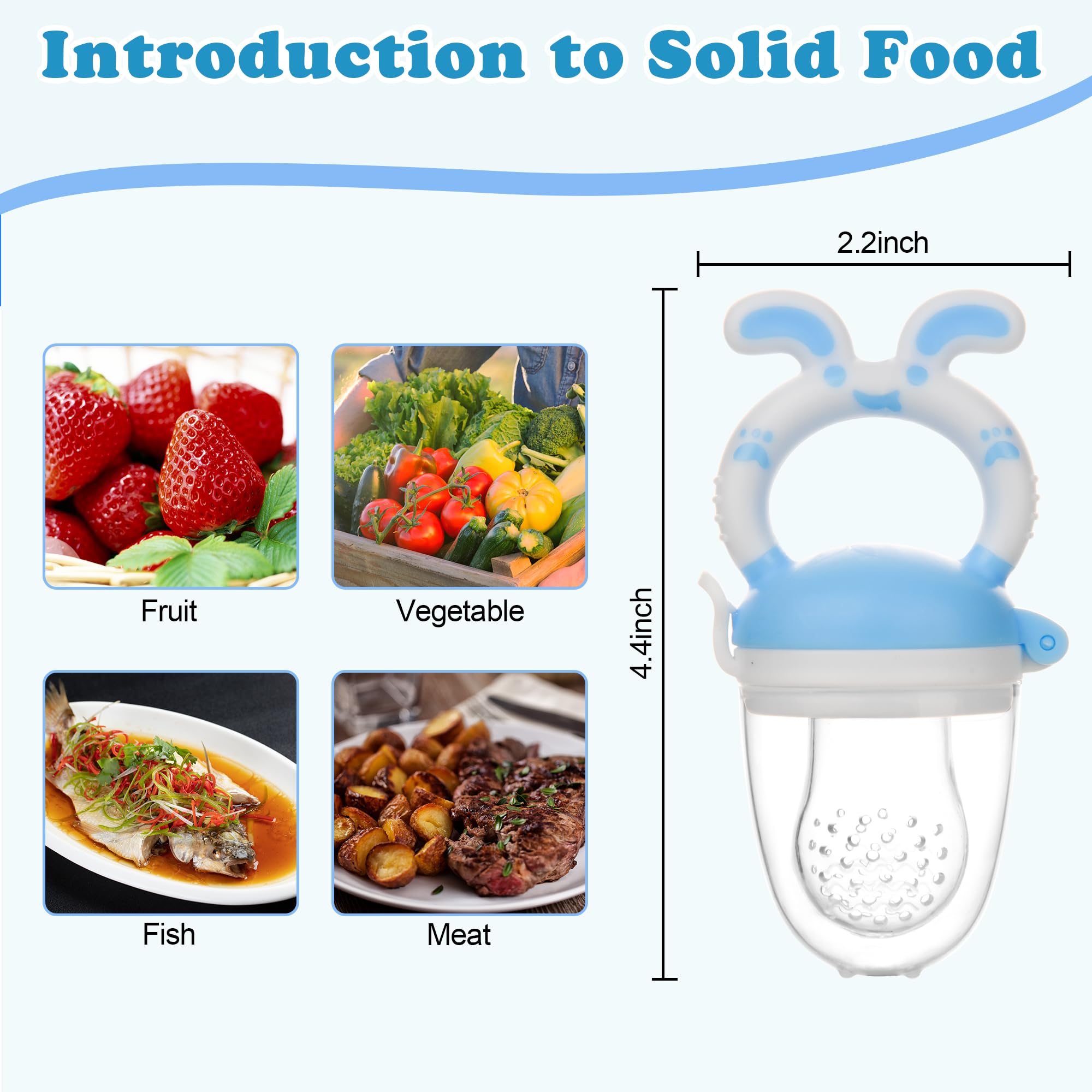 WAJIAYON squeezable spoon feeder dispensing one bite at a time.