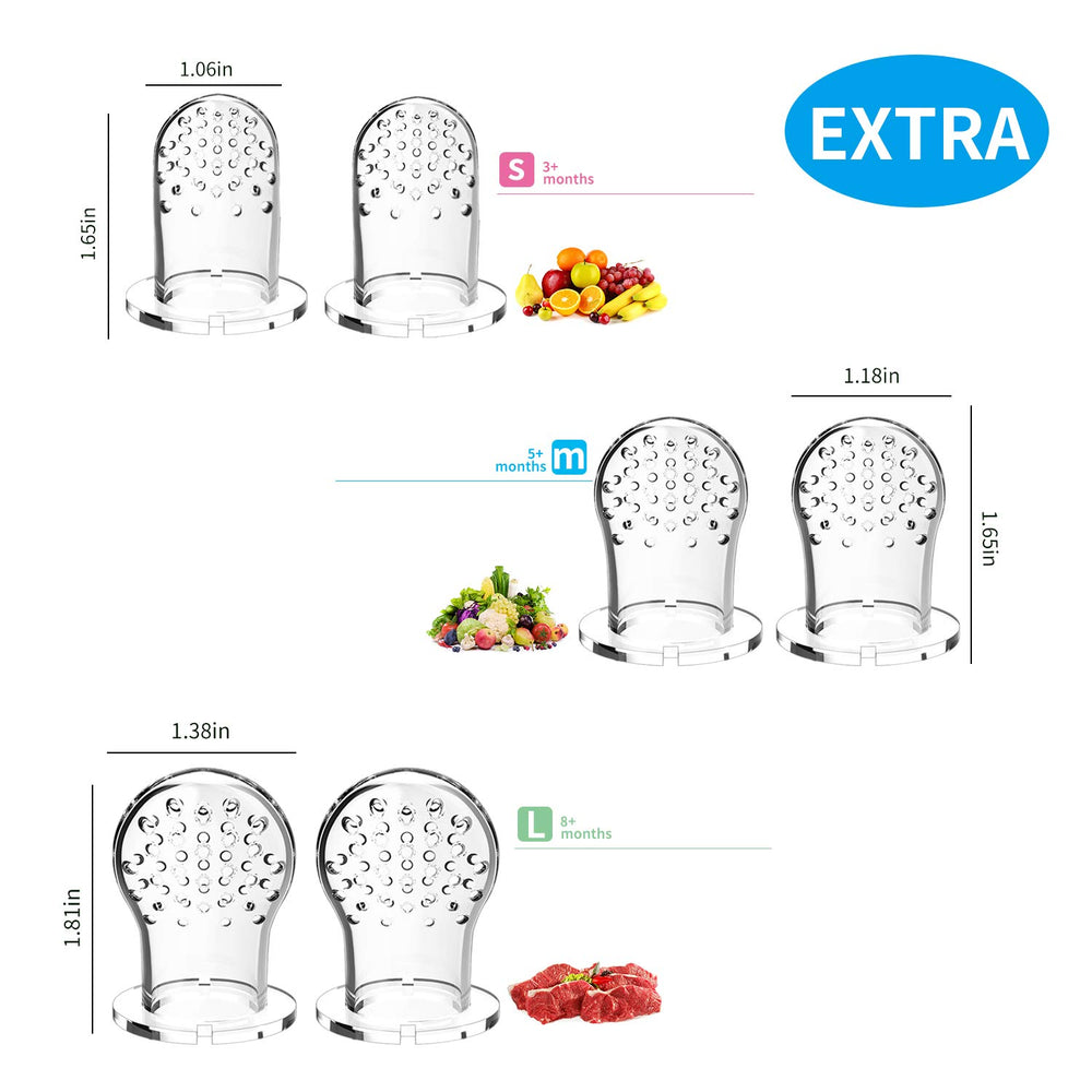 WAJIAYON teething feeder helps babies taste whole foods safely on the go.