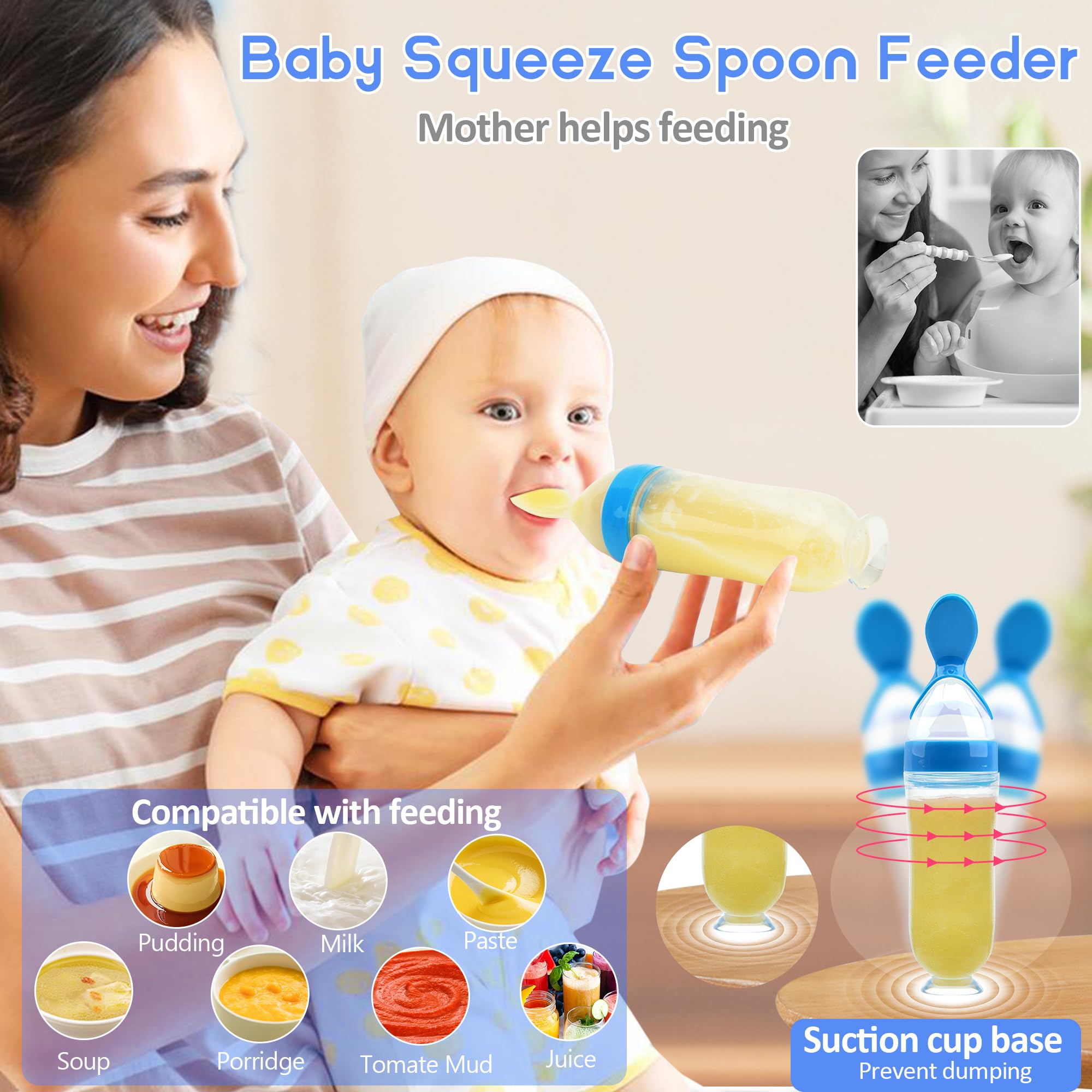 WAJIAYON teething-relief feeder in use soothing gums with frozen fruit.