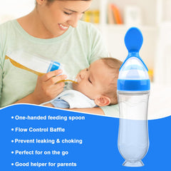 WAJIAYON 90ml dispensing spoon enables one-handed feeding