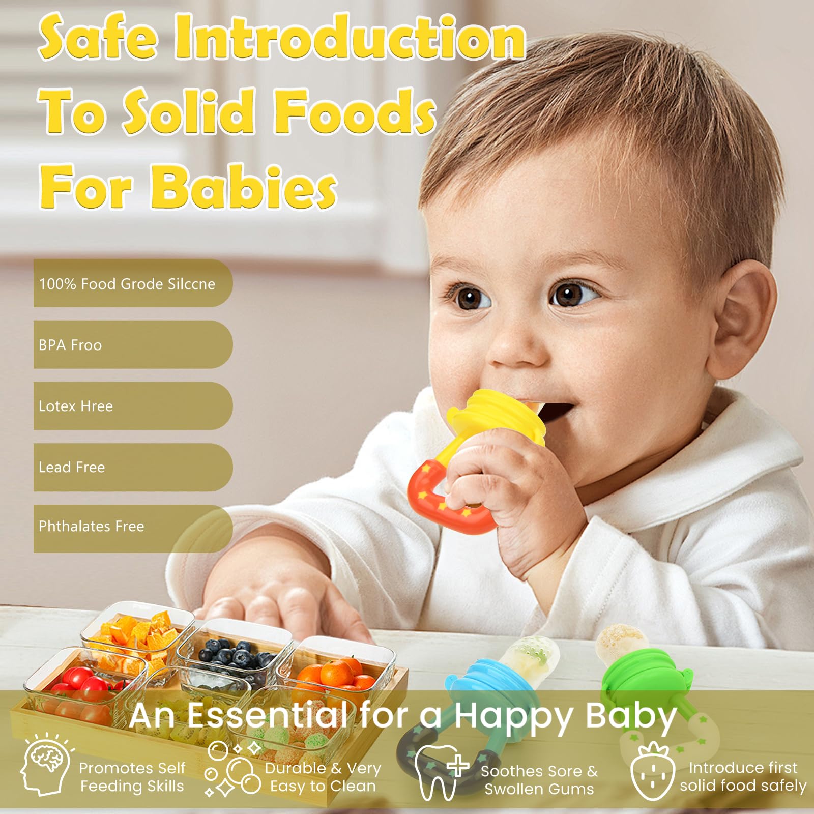 WAJIAYON baby feeder with gift-ready packaging suitable for newborns and toddlers