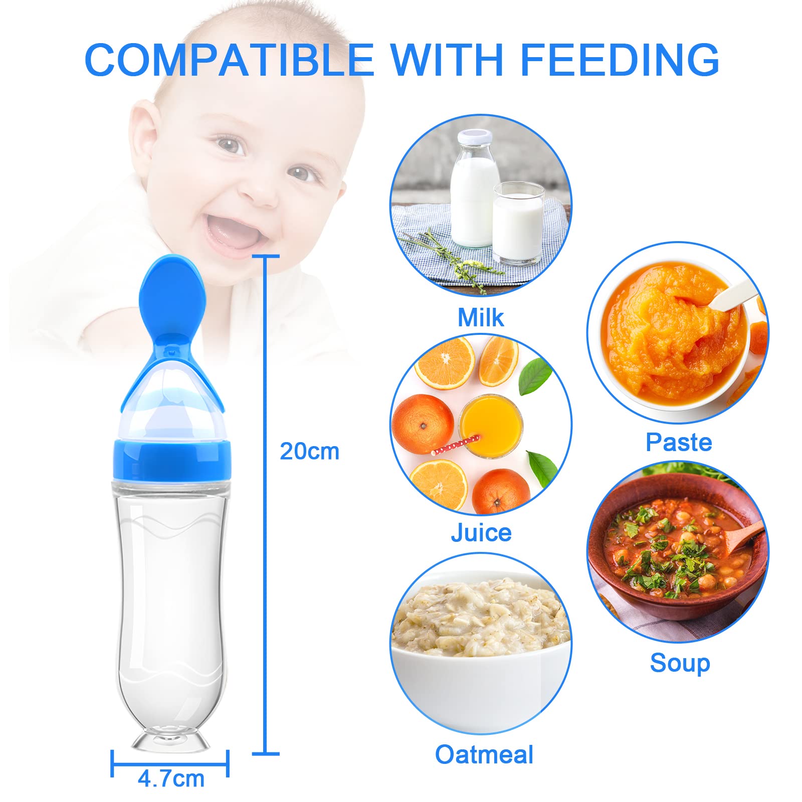 WAJIAYON silicone pacifiers six sizes for growing babies