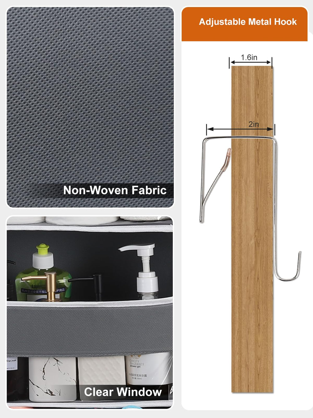 Wakaye front-open pocket organization ideal for baby items and small bottles