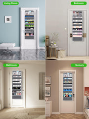 Wakaye nursery organizer with clear windows for quick item visibility