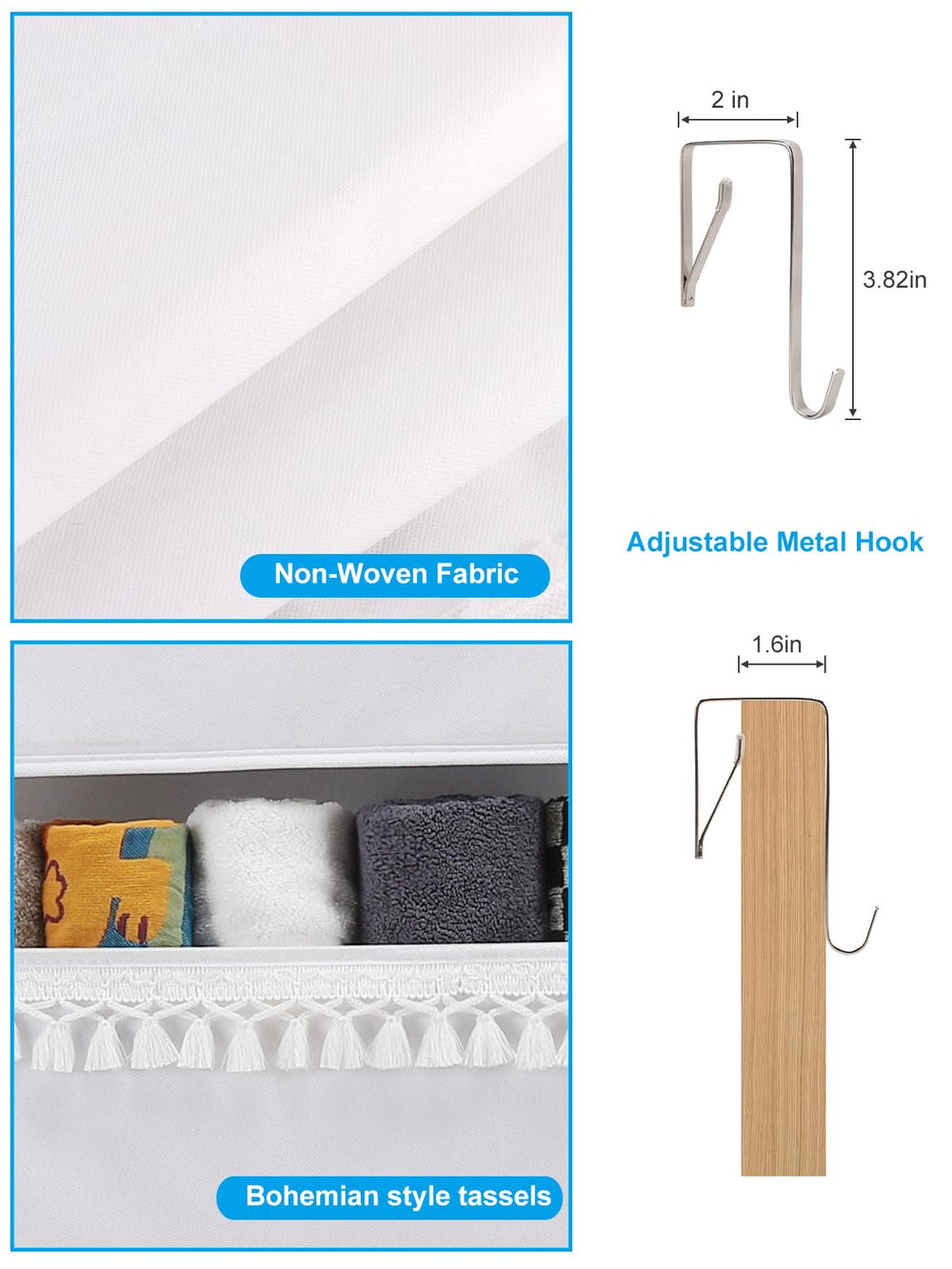 Wakaye PE board bottom helps pockets stay upright.