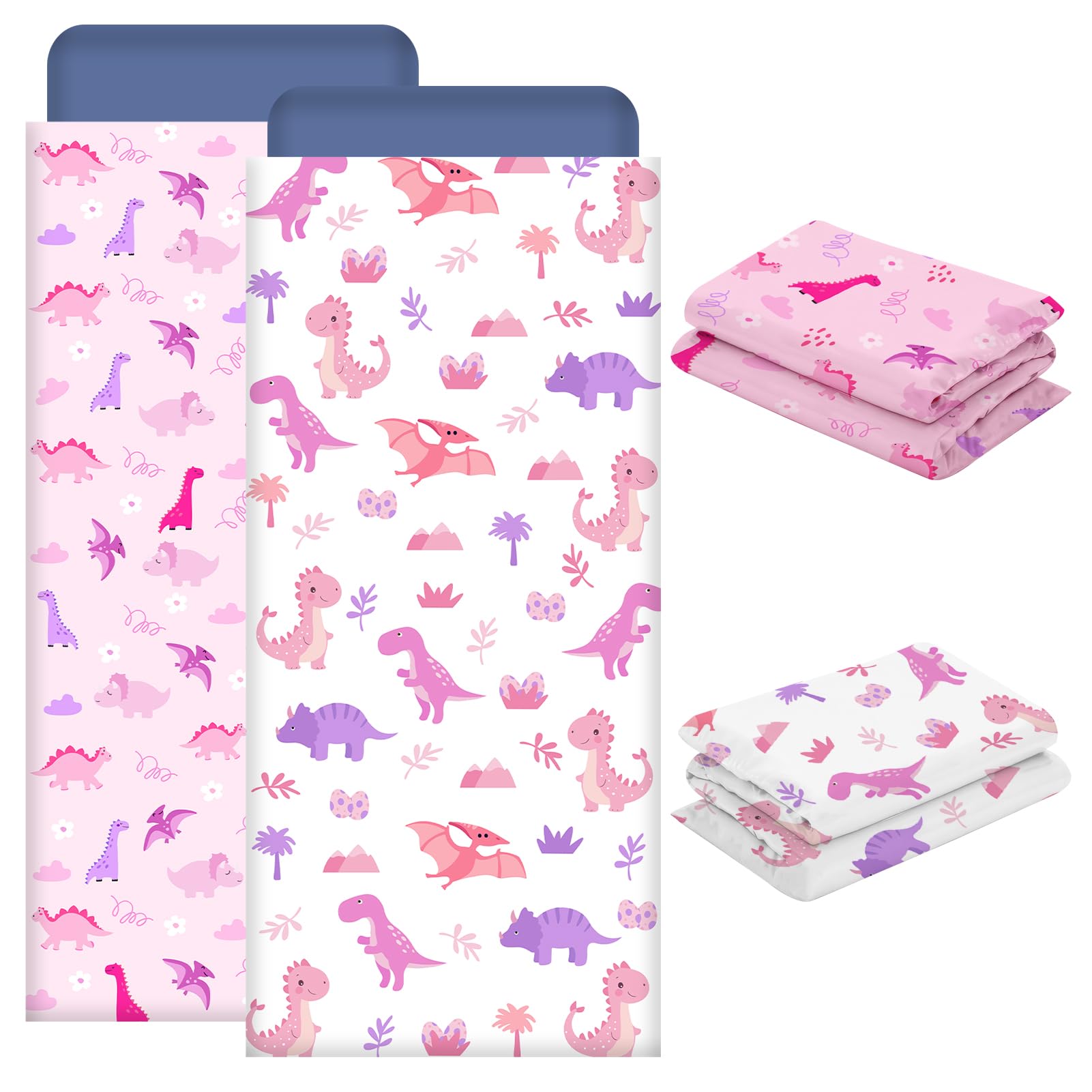 WAKCCIL nap mat cover pink pattern fits snugly on standard mats for daycare