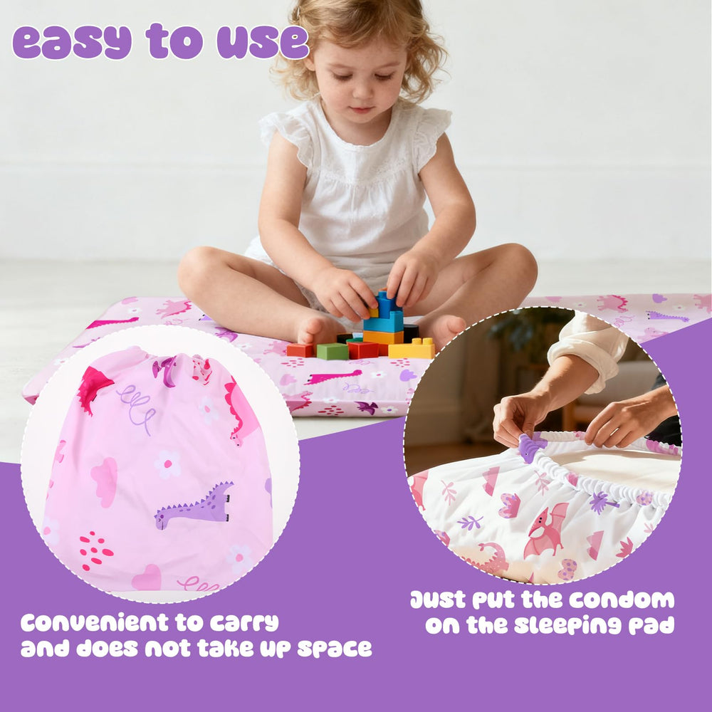 WAKCCIL nap mat cover sewn-in flap design provides easy removal and secure fit