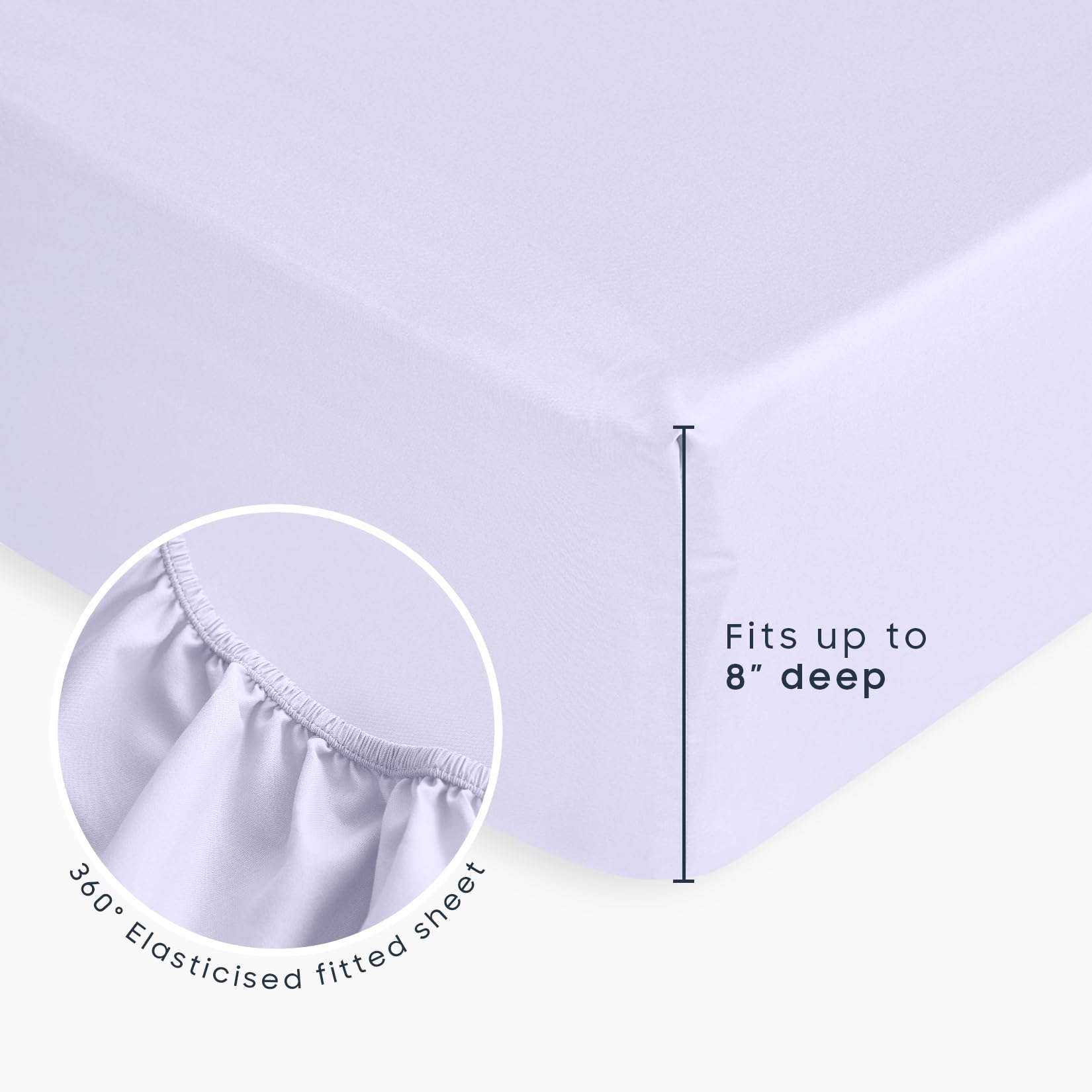 Wake In Cloud bedding stitch detail highlights durable stitching to keep filling in place