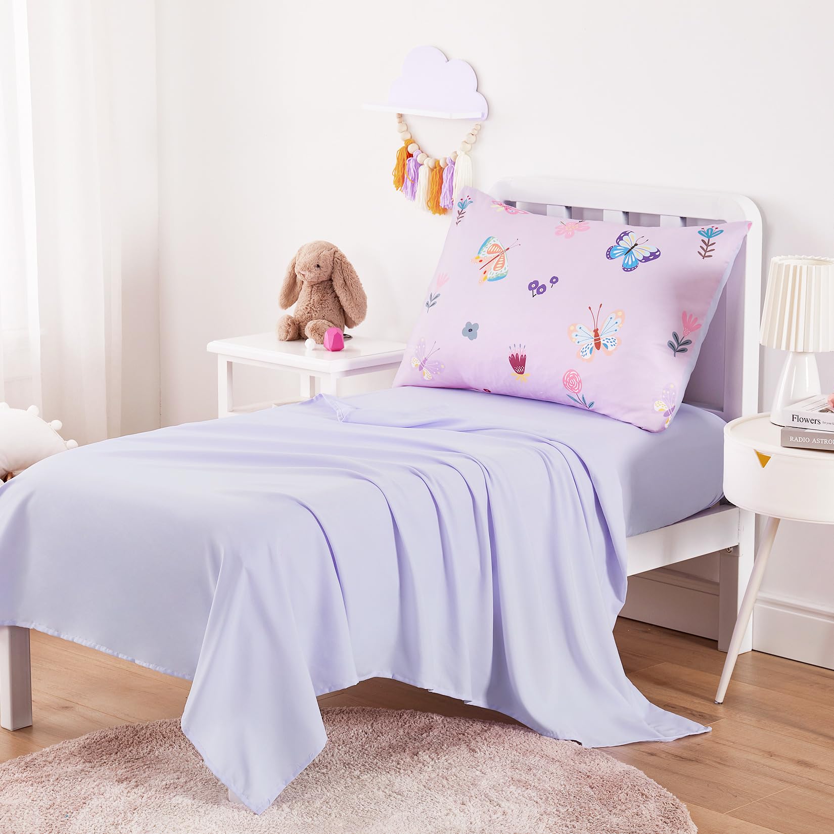Wake In Cloud butterfly bedding pillowcase featuring soft fabric and easy-care design