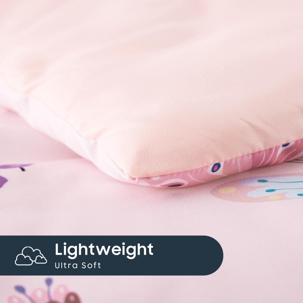 Wake In Cloud butterfly toddler bedding set packaging display communicates gift-ready presentation for birthdays.