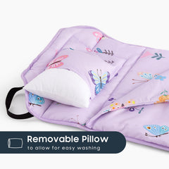 Wake In Cloud cot nap mat blanket soft fabric emphasizes plush comfort and warmth.