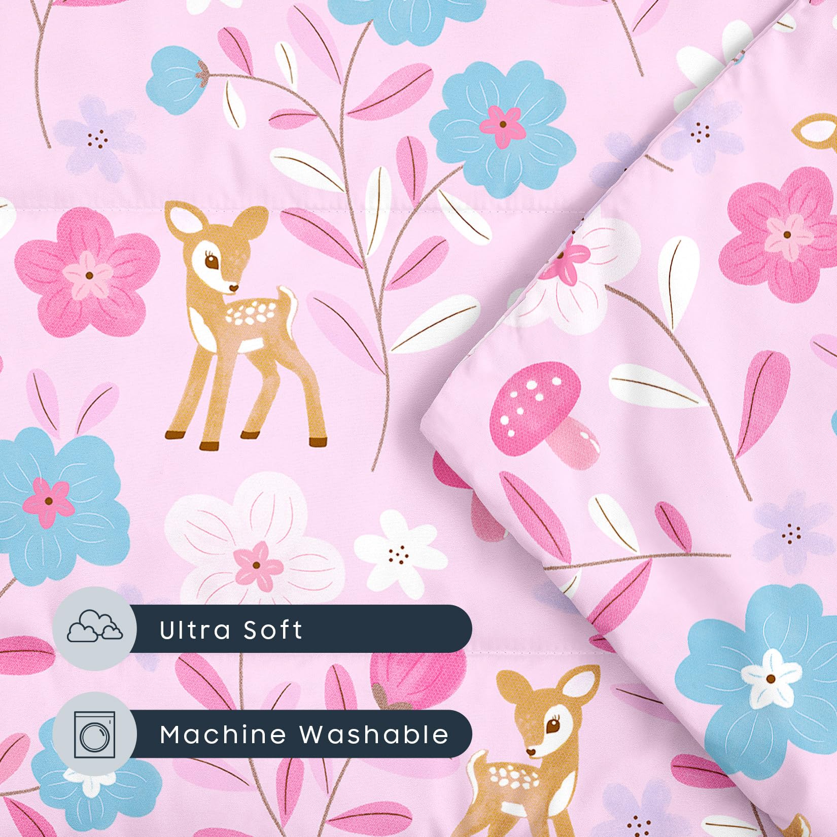 Wake In Cloud cot nap mat integrated name cards help quick child identification.