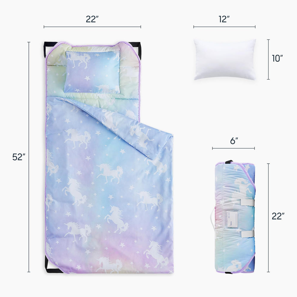 Wake In Cloud cot nap mat 52x22 inches for toddler rest