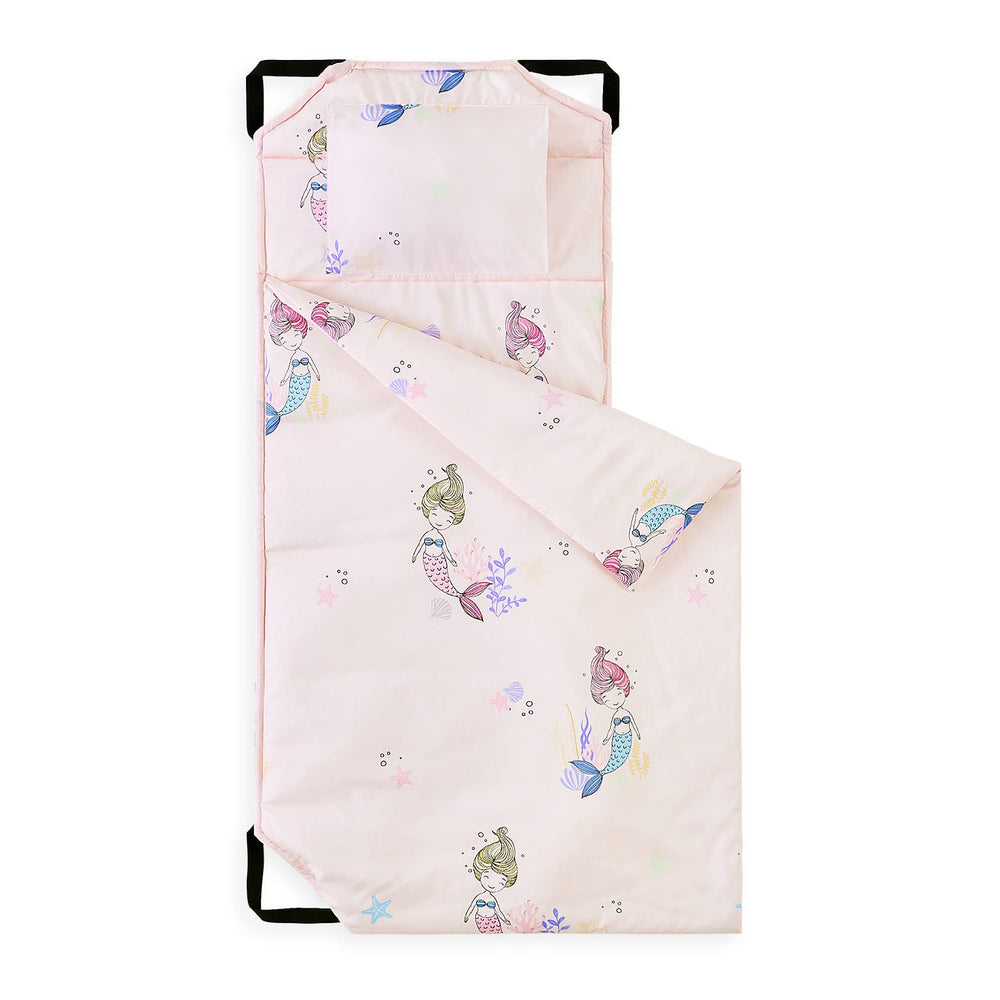 Wake In Cloud cot nap mat mermaid pattern cozy daycare rest