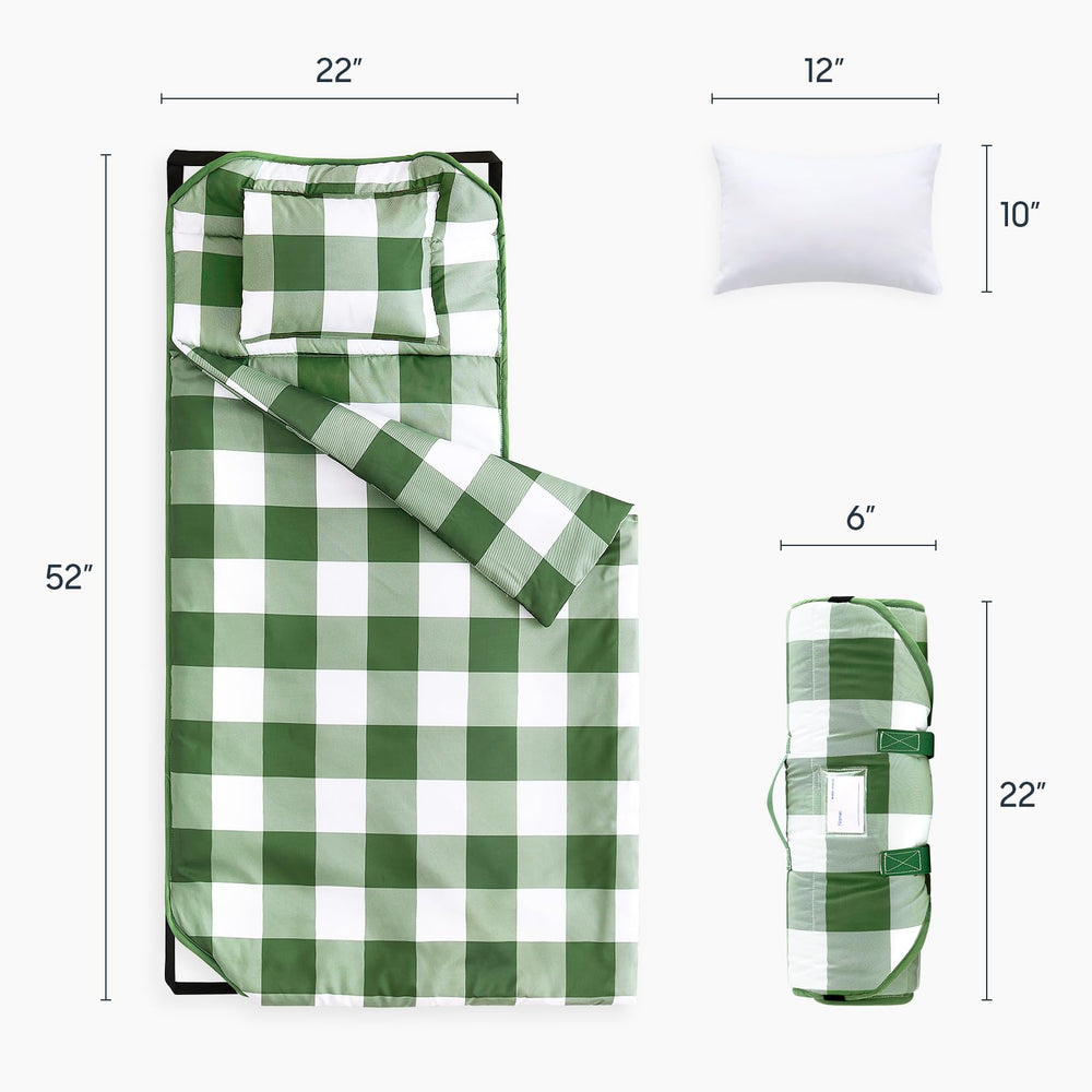 Wake In Cloud cot nap mat pillow-detachable for customizable head support.