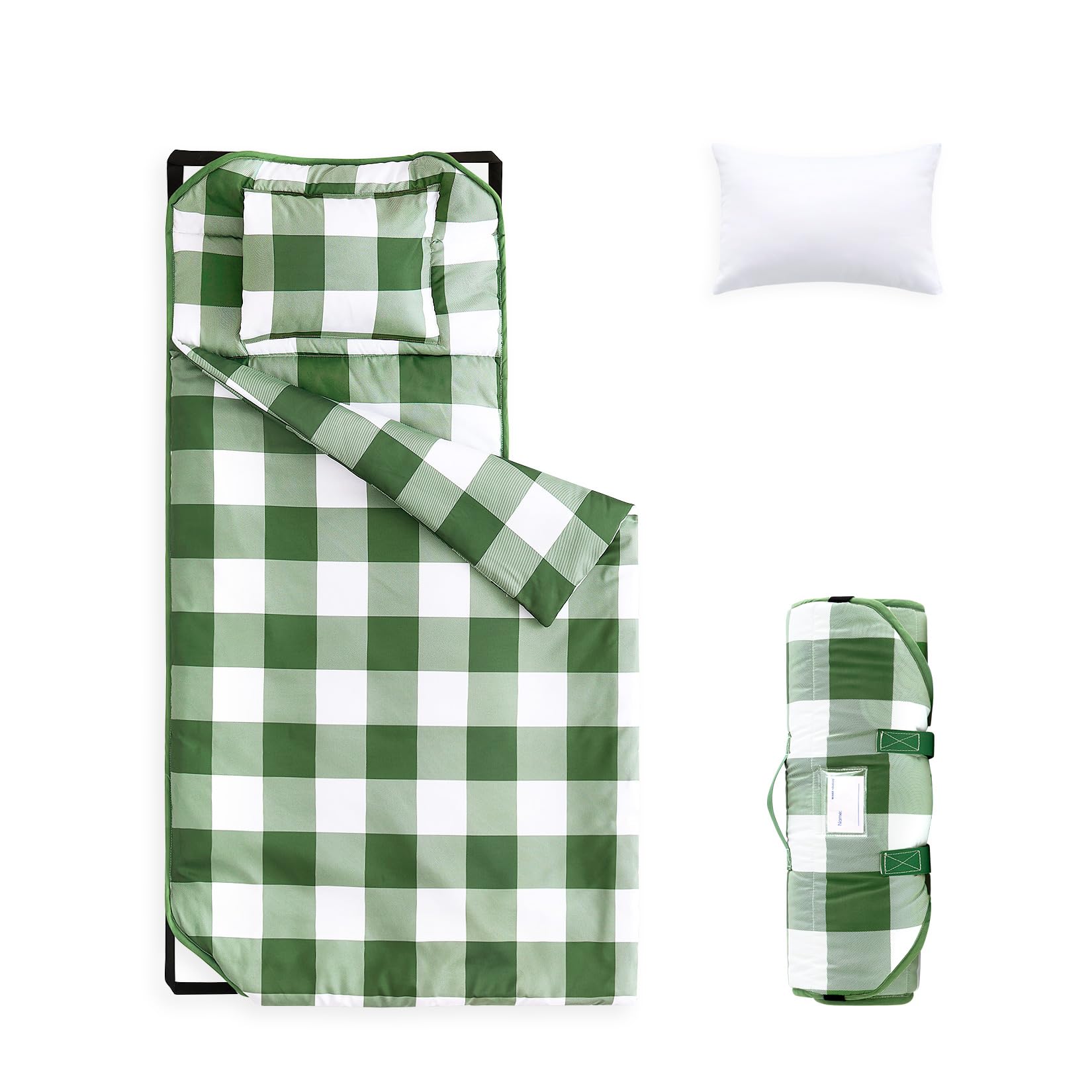 Wake In Cloud cot nap mat roll-compact for portable daycare naps.