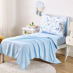 Wake In Cloud floral-toddler-bedding-pillowcase-20x30 cheerful design for bedtime routine.