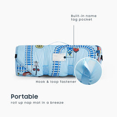 Wake In Cloud 52x22 nap mat with blanket for daycare comfort