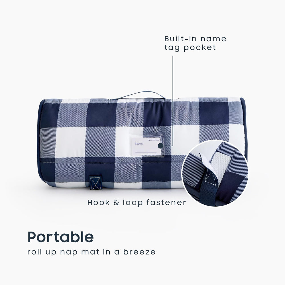 Wake In Cloud nap mat blanket minky texture adds soft warmth for naps.