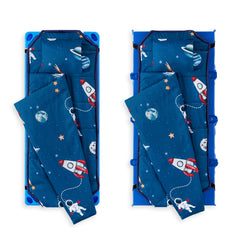 Wake In Cloud nap mat blanket highlights all-in-one comfort for nap time in daycare.