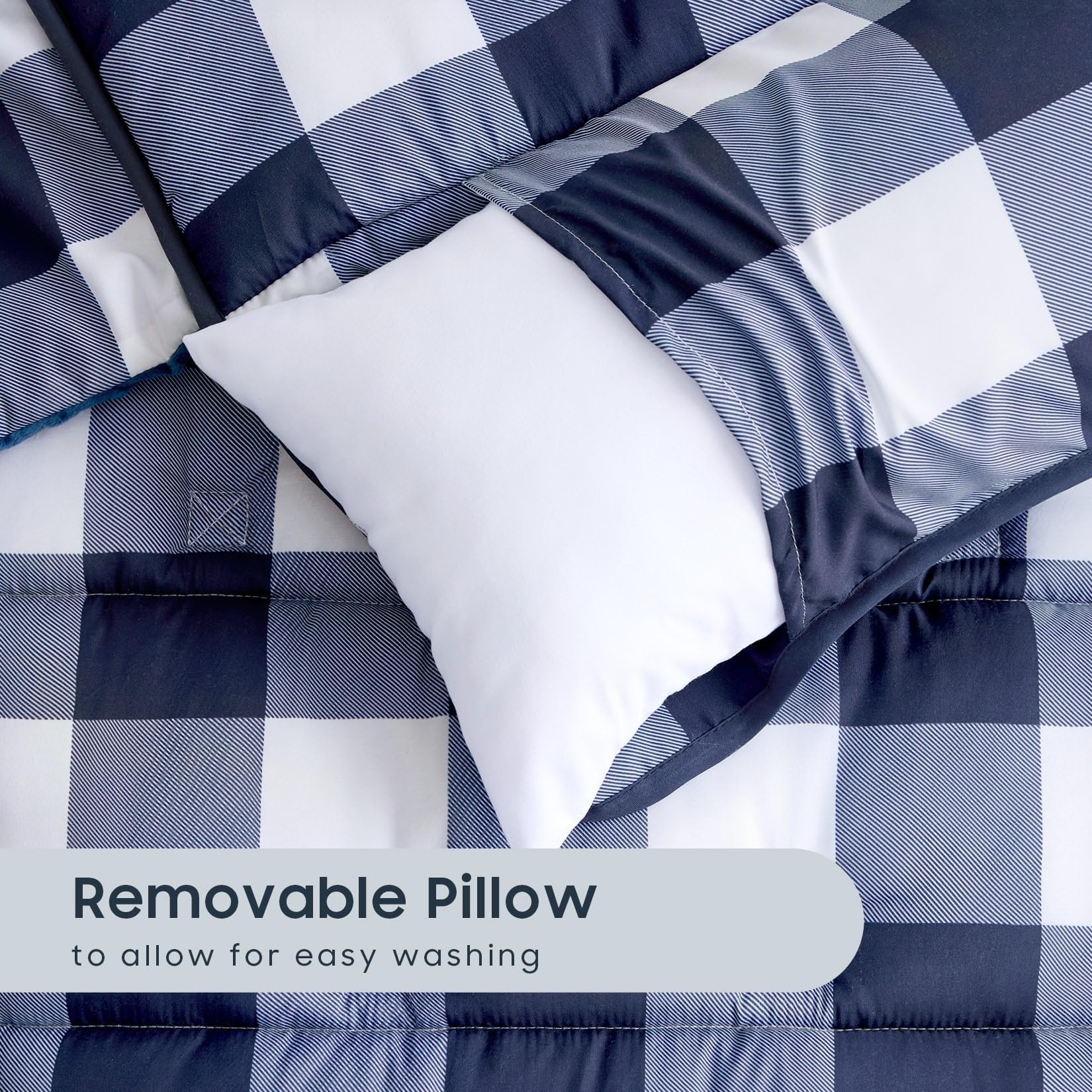 Wake In Cloud brushed microfiber fabric delivers soft durability for daily use.