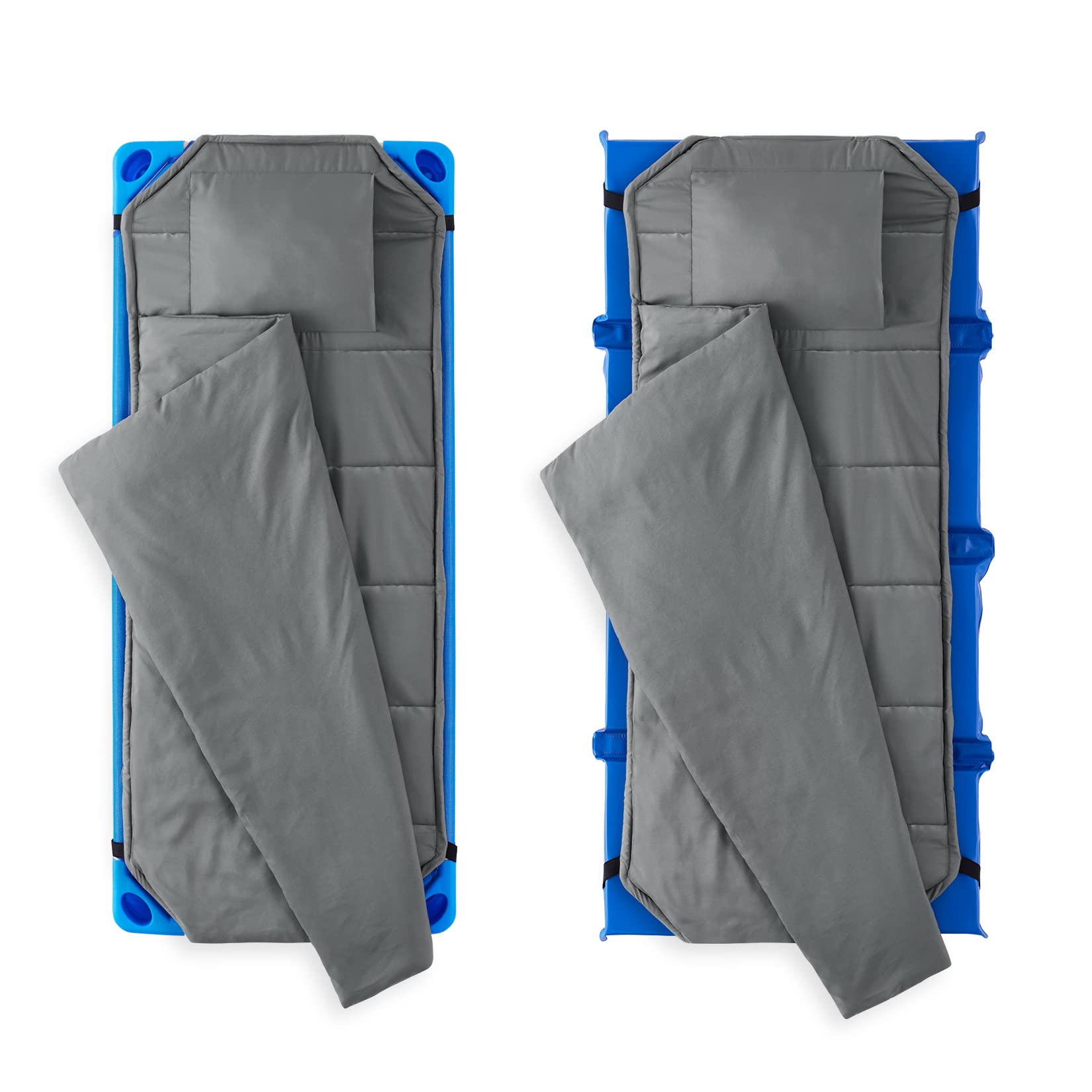 Wake In Cloud nap mat uses plush brushed microfiber for cozy comfort