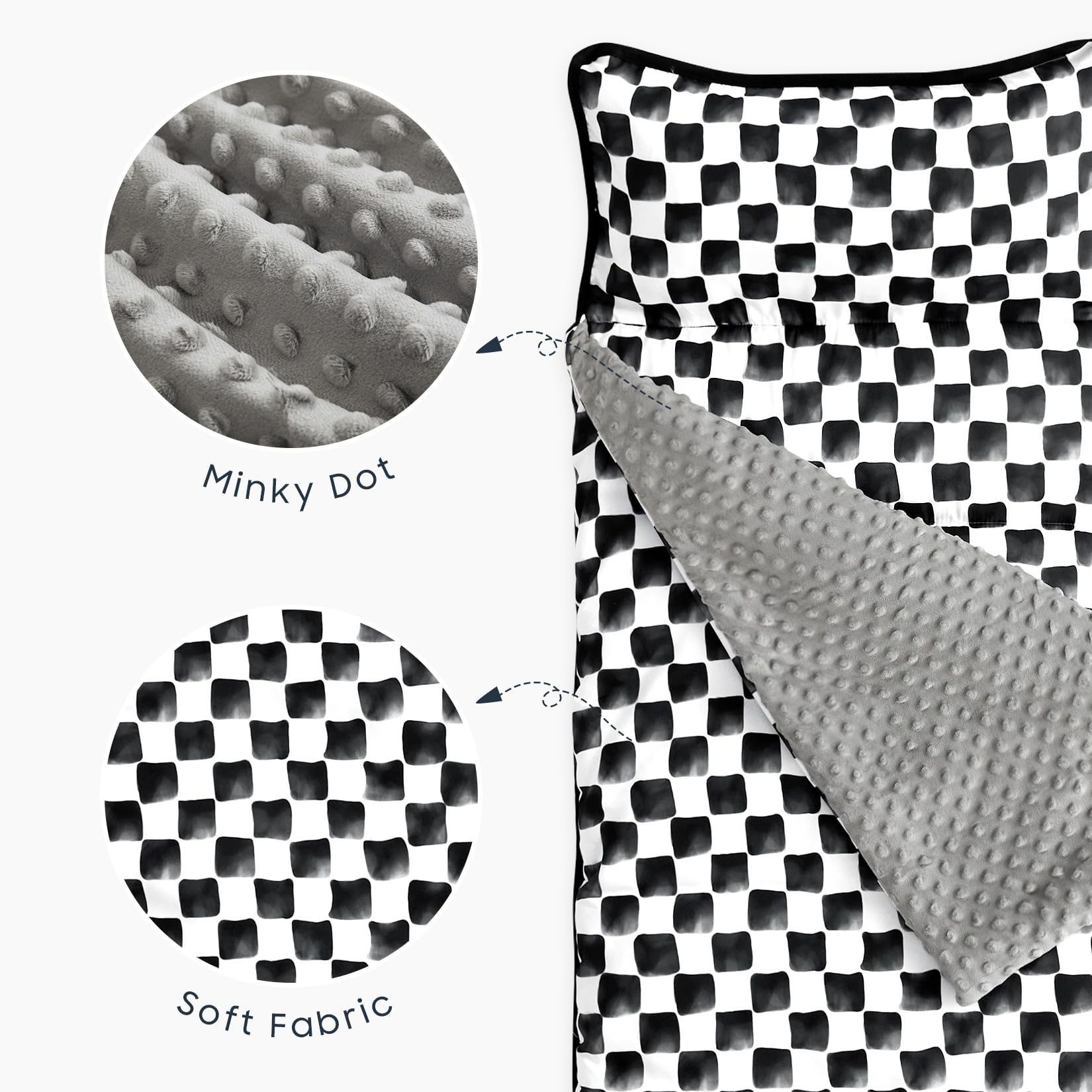 Wake In Cloud nap mat durable brushed polyester for daily use