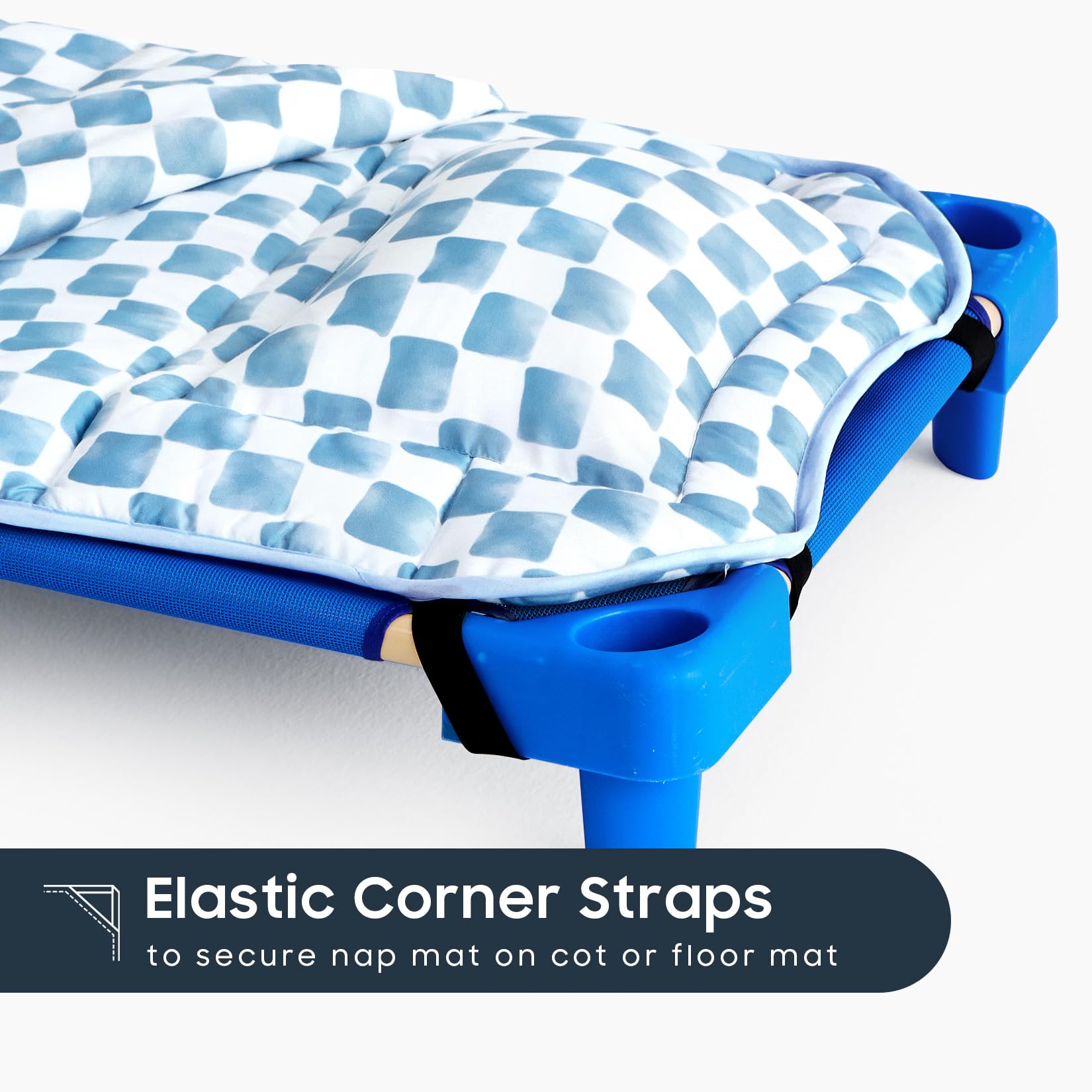 Wake In Cloud nap mat with carry handle for on-the-go rest