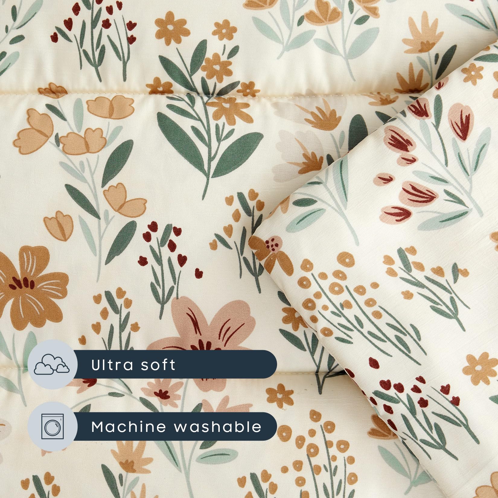 Wake In Cloud nap mat easy-care wash keeps cleaning simple.