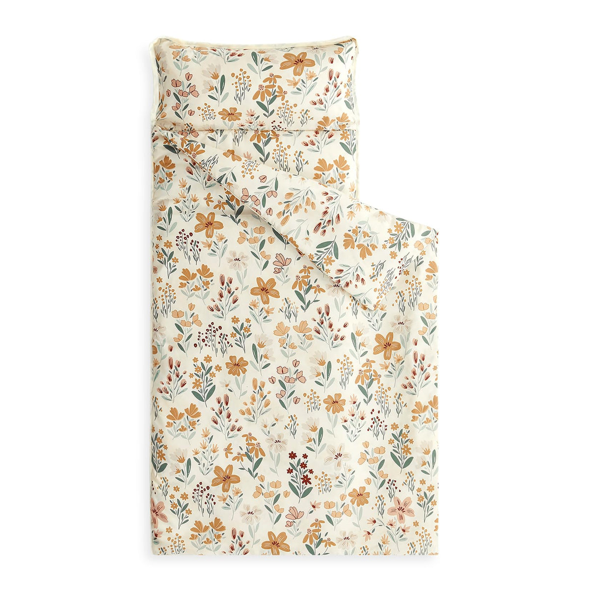 Wake In Cloud nap mat with floral design for cozy preschool naps.