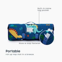 Wake In Cloud nap mat integrated blanket for cozy preschool rests