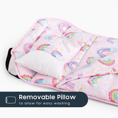 Wake In Cloud nap mat detachable pillow 12x10 for flexibility