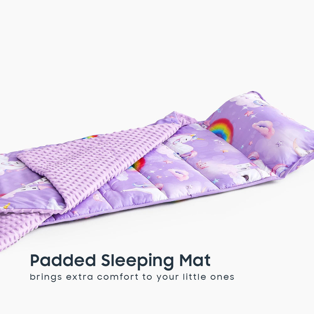 Wake In Cloud nap mat minky dot blanket adds extra cozy texture