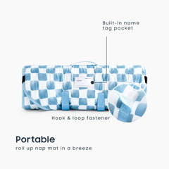 Wake In Cloud nap mat with detachable pillow for customizable nap comfort