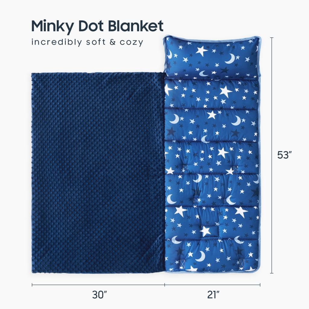 Wake In Cloud nap mat pillow removable for easy cleaning.