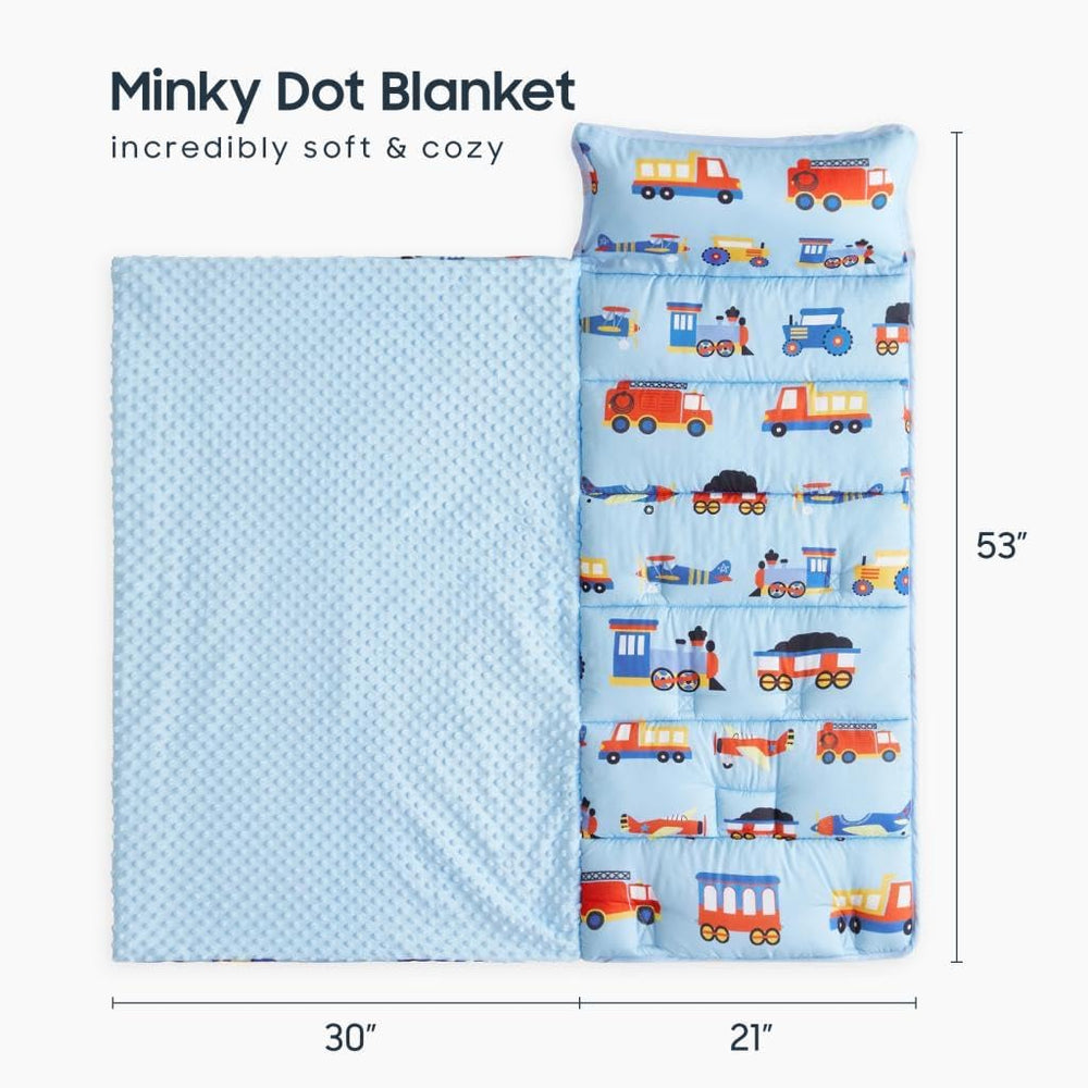 Wake In Cloud nap mat with removable pillow offers versatile setup.