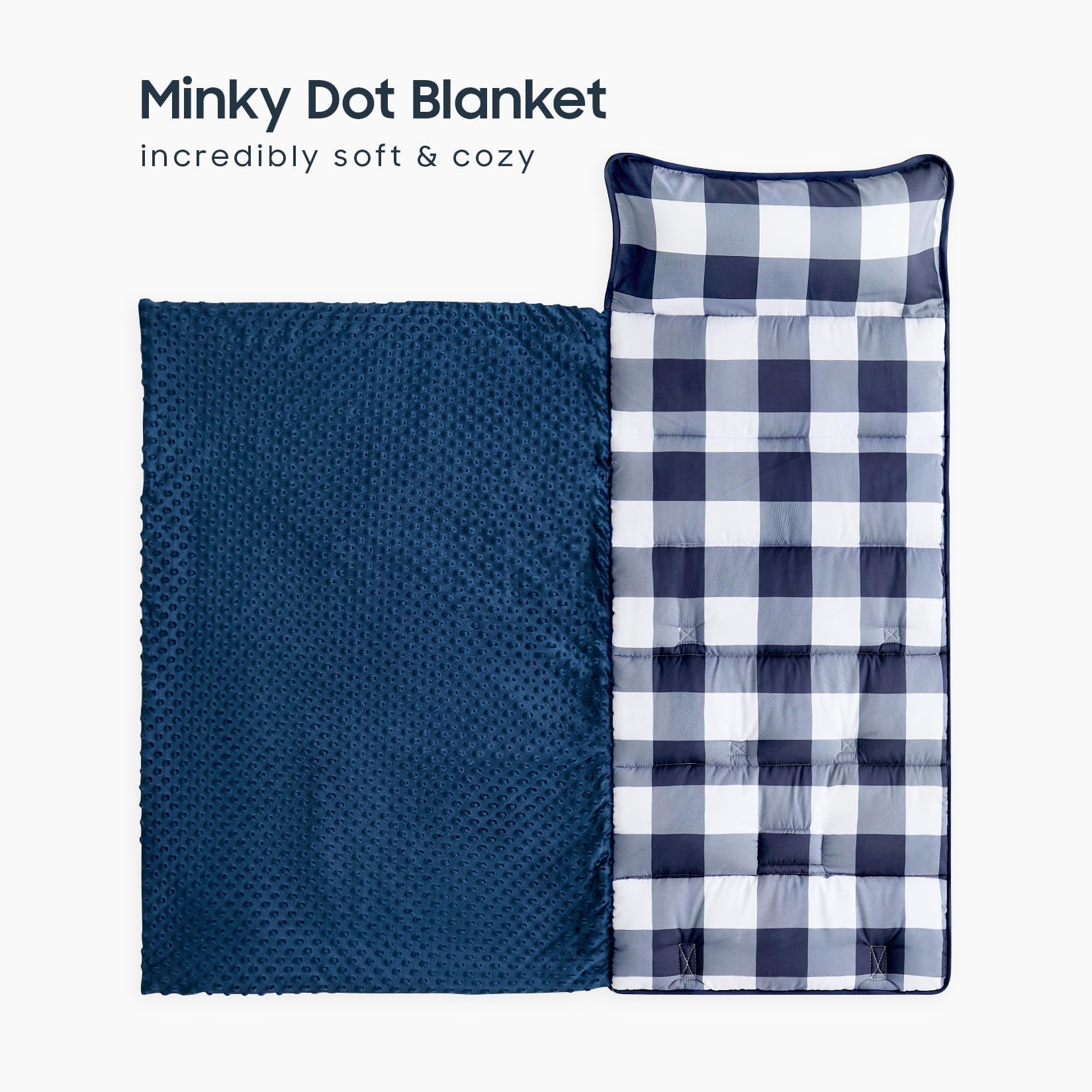 Wake In Cloud nap mat pillow built-in head support for cozy rest.