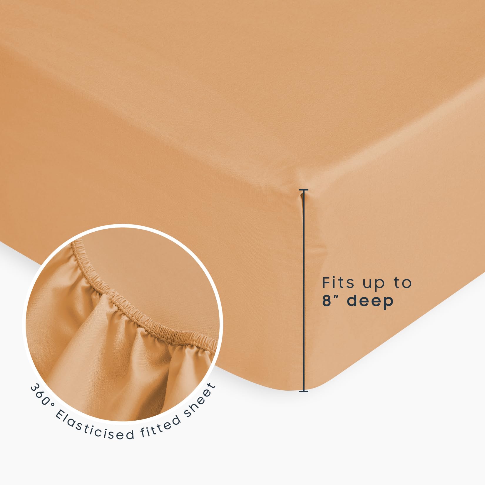 Wake In Cloud Orange Cream floral close-up highlights vibrant petals for a cheerful bedroom look.